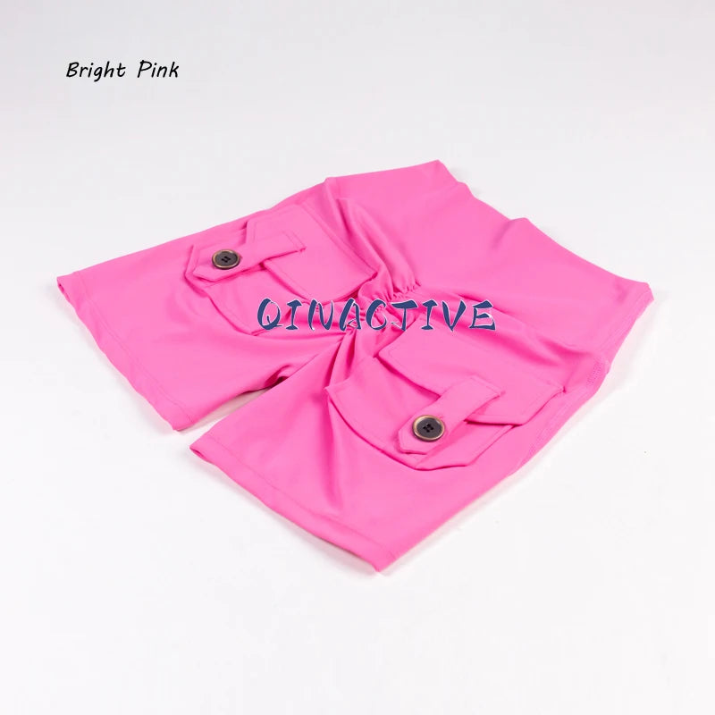 Short push up taille haute avec poche arrière