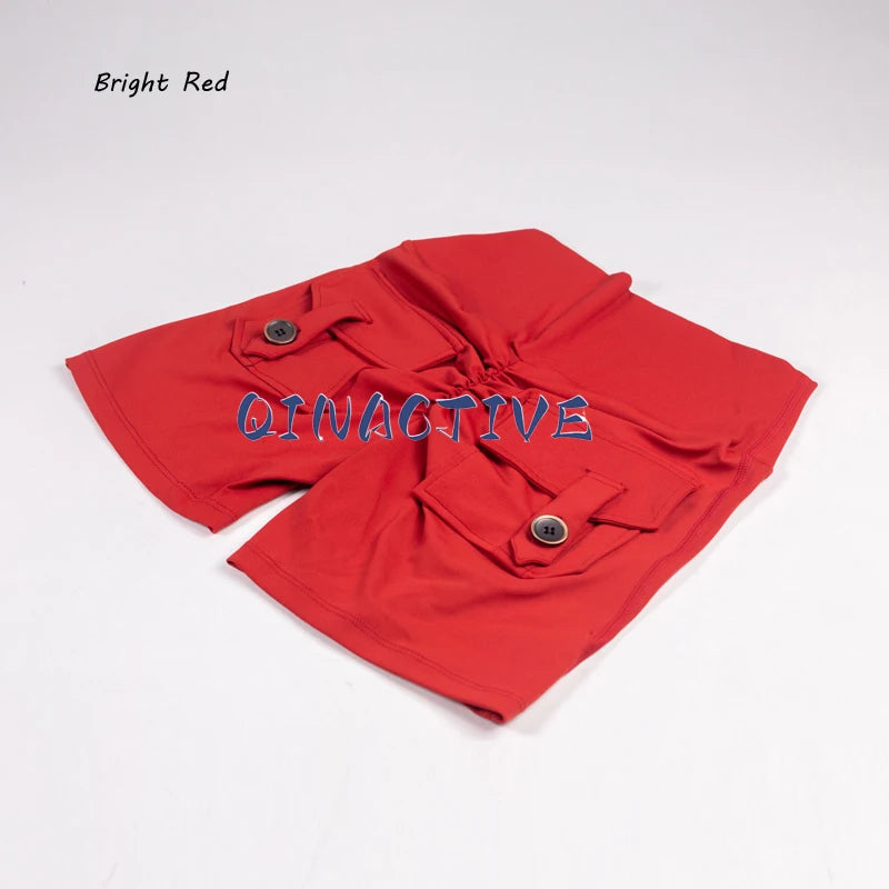 Short push up taille haute avec poche arrière