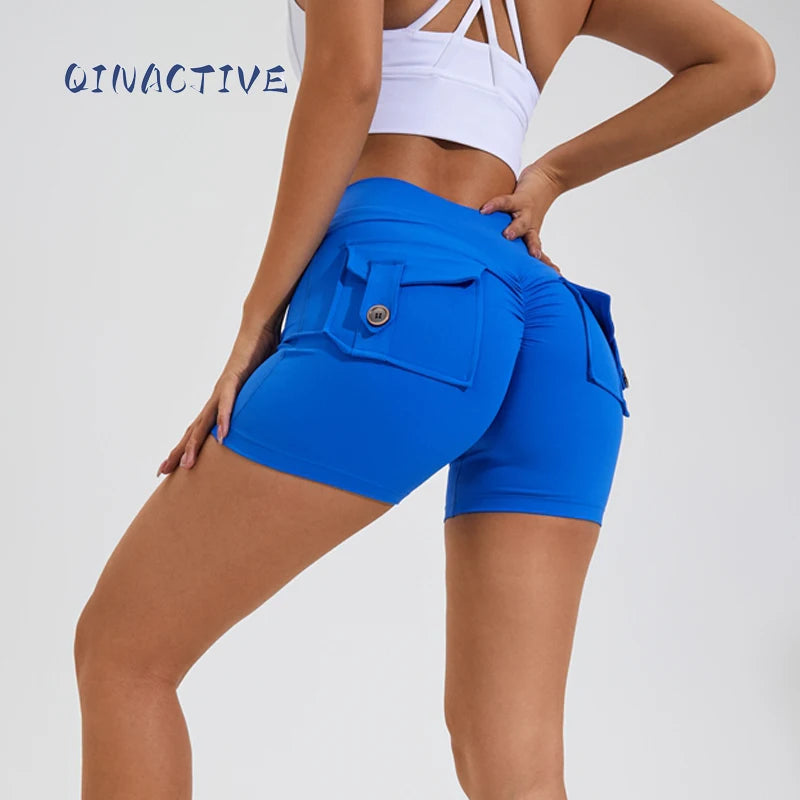Short push up taille haute avec poche arrière