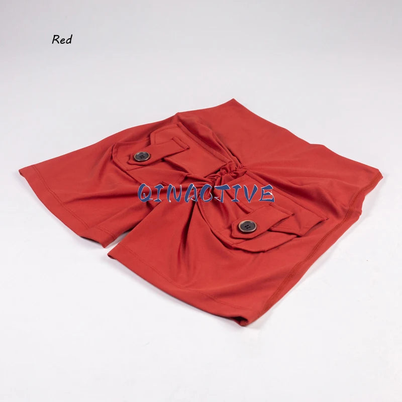 Short push up taille haute avec poche arrière