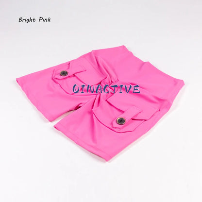 Short push up taille haute avec poche arrière